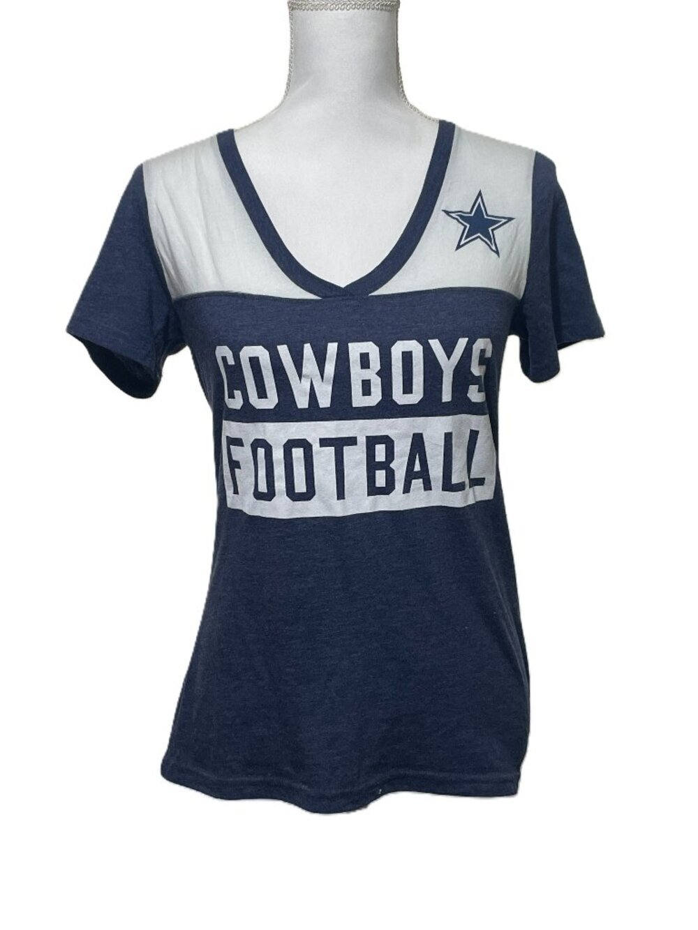 Dallas Cowboys Authentic Women Short Sleeve T-Shirt, Size S